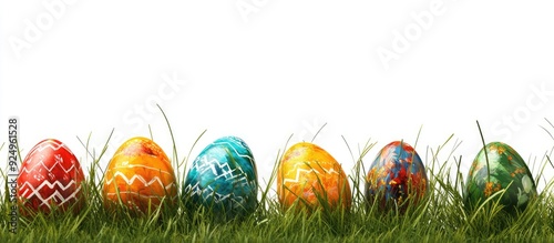 Easter eggs painted and con...