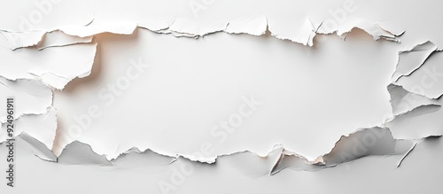 torn paper on a white backg...