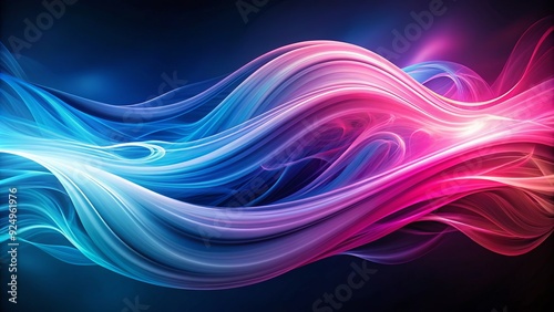 Wallpaper Mural Dynamic swoosh of pink and blue hues, swirling together in a mesmerizing dance of vibrant colors, evoking energy, creativity, and playful sophistication. Torontodigital.ca