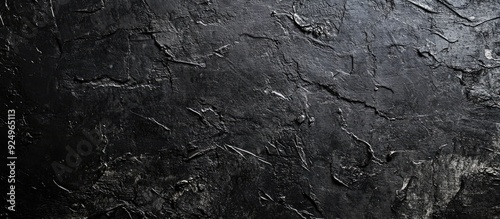 The texture is black and fe...