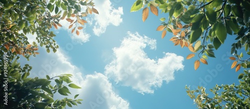 Leaves and the sky. with co...