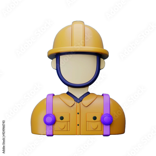3d builder with helmet