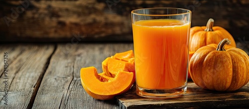 Delicious pumpkin juice in ...