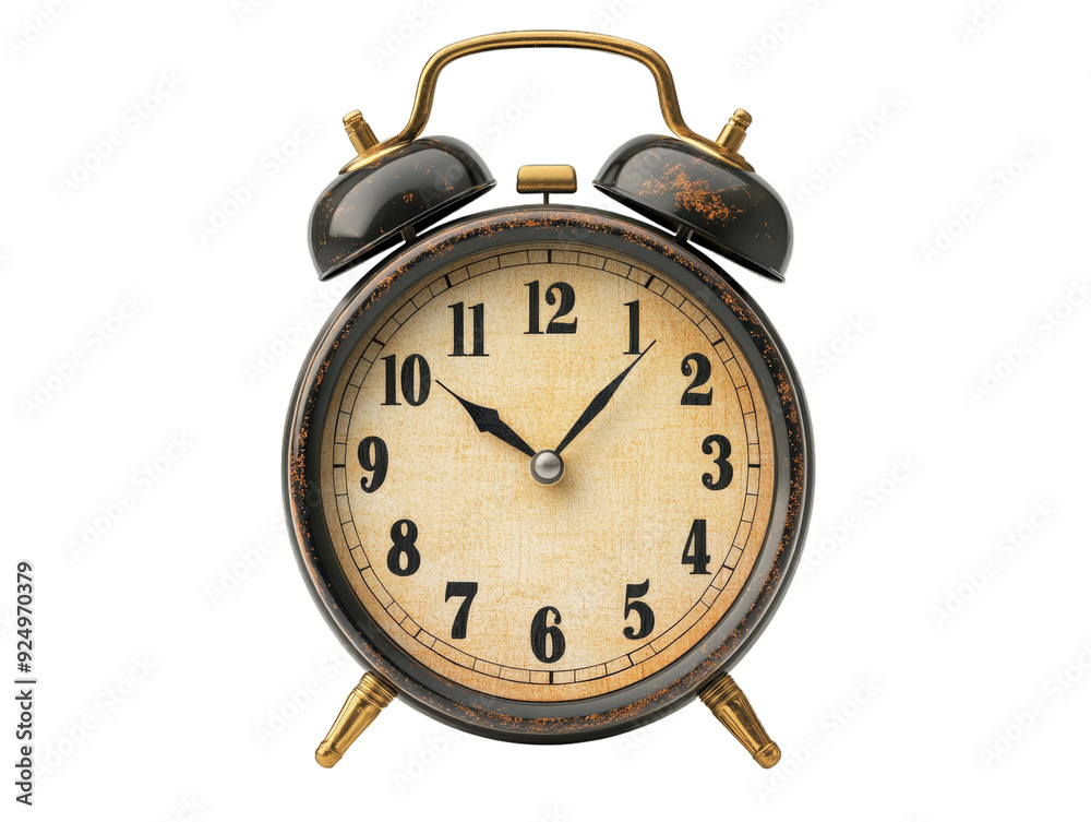 Alarm clock. Isolated on transparent, png Alarm clock. Isolated on transparent, png