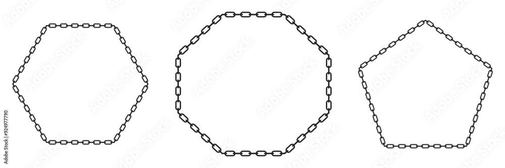 Chains metal vertical white background Vector illustration in cartoon flat style design eps 10 Chains metal vertical white background Vector illustration in cartoon flat style design eps 10
