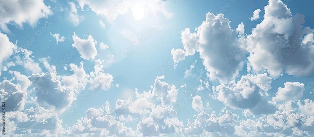 Daytime sky featuring white clouds ideal for copy space image Daytime sky featuring white clouds ideal for copy space image