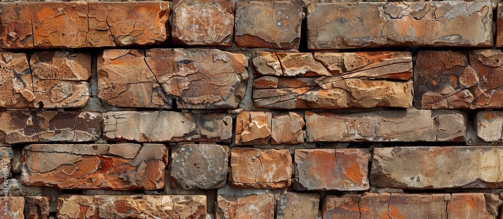 A versatile backdrop featuring a blend of aged and fresh bricks ideal for enhancing designs and presentations with copy space image A versatile backdrop featuring a blend of aged and fresh bricks ideal for enhancing designs and presentations with copy space image