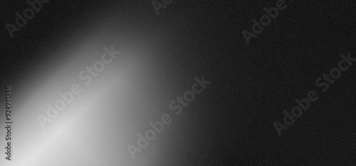 Black white grainy background, monochrome gray noisy texture dark grunge banner, header poster cover backdrop design photo