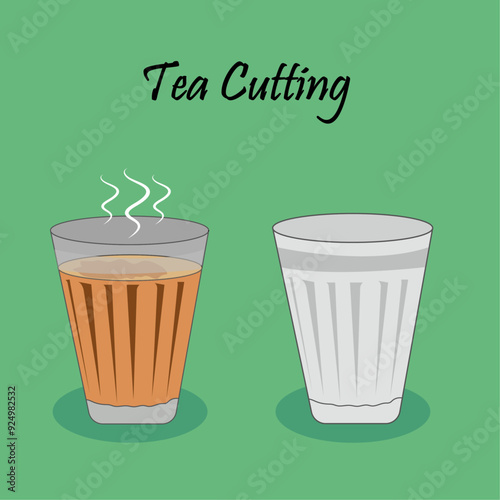 Indian local drink Tea, Street tea, cutting chai, hot drink