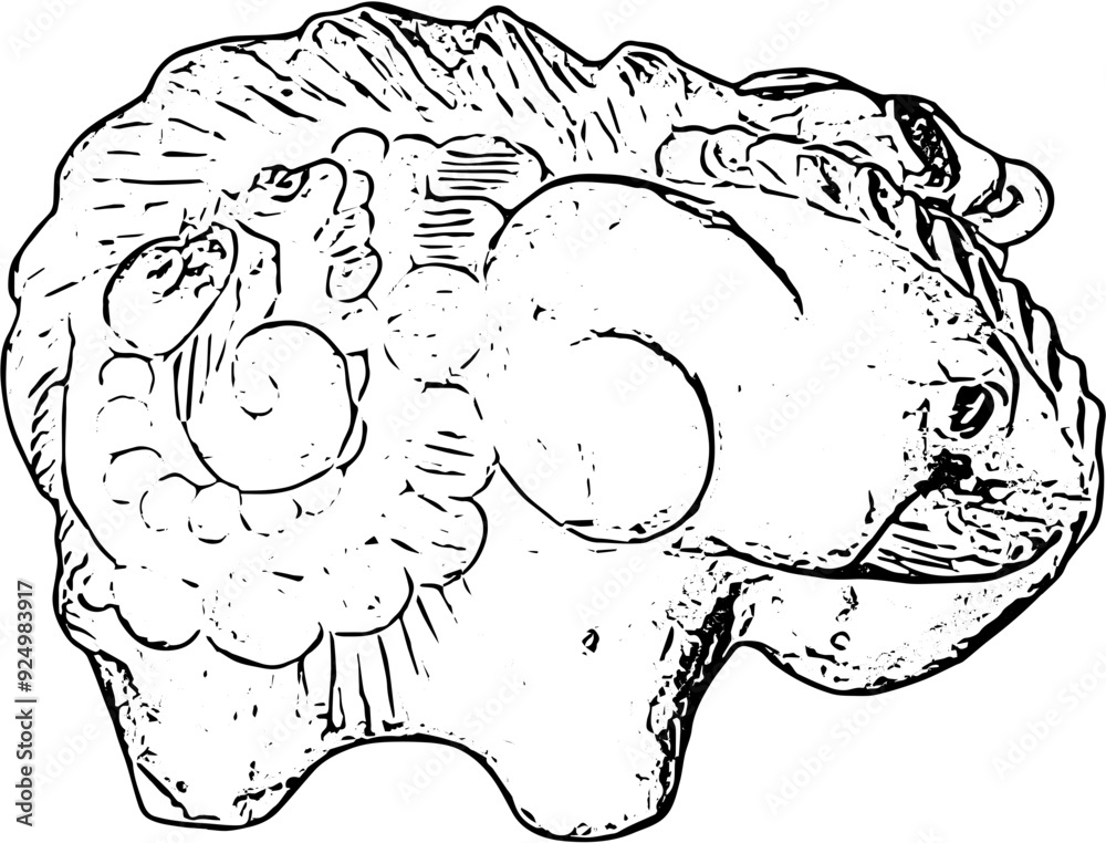 Hand Drawn Vector Illustration of An Elephant Hand Drawn Vector Illustration of An Elephant