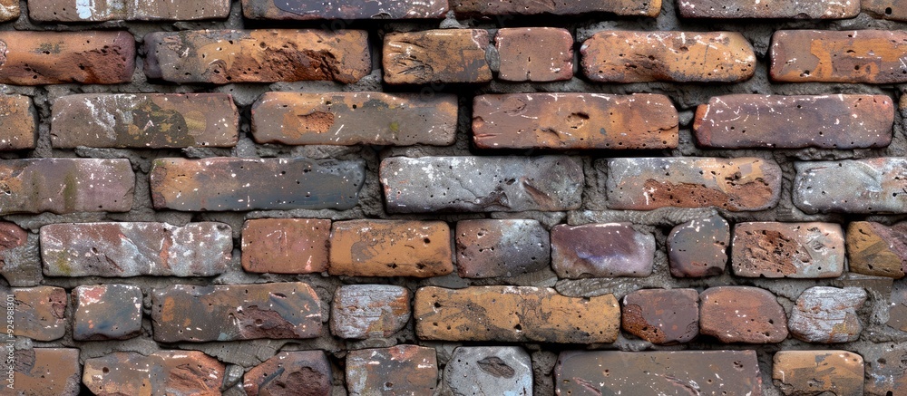A visually dynamic composition of mixed old and new bricks suitable for design projects and presentations with copy space image A visually dynamic composition of mixed old and new bricks suitable for design projects and presentations with copy space image