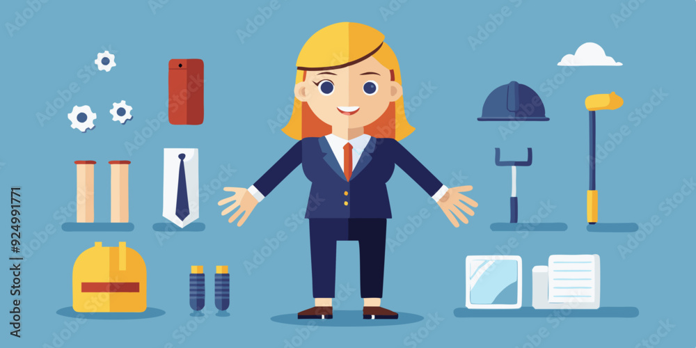 Business woman constructor. Set of different poses of arms and legs, head and body positions for animation and creating your own character options
Business woman constructor. Set of different poses of arms and legs, head and body positions for animation and creating your own character options