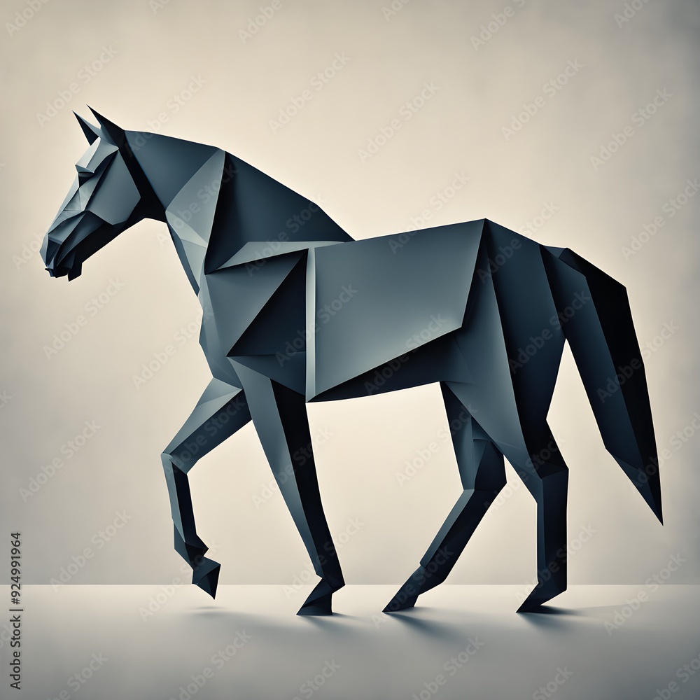 Obraz premium abstract origami wallpaper illustration