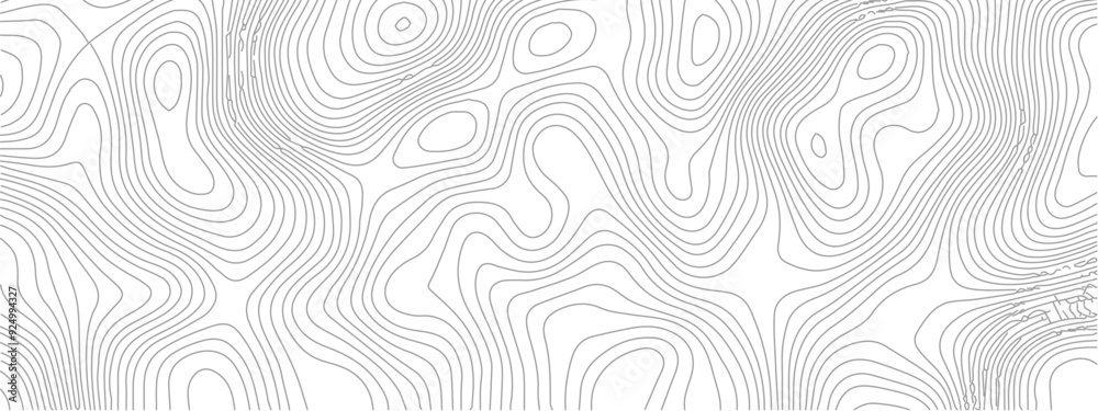 Fototapeta premium Transparent PNG Topographic line map. Modern design with White background with topographic wavy pattern design. 
