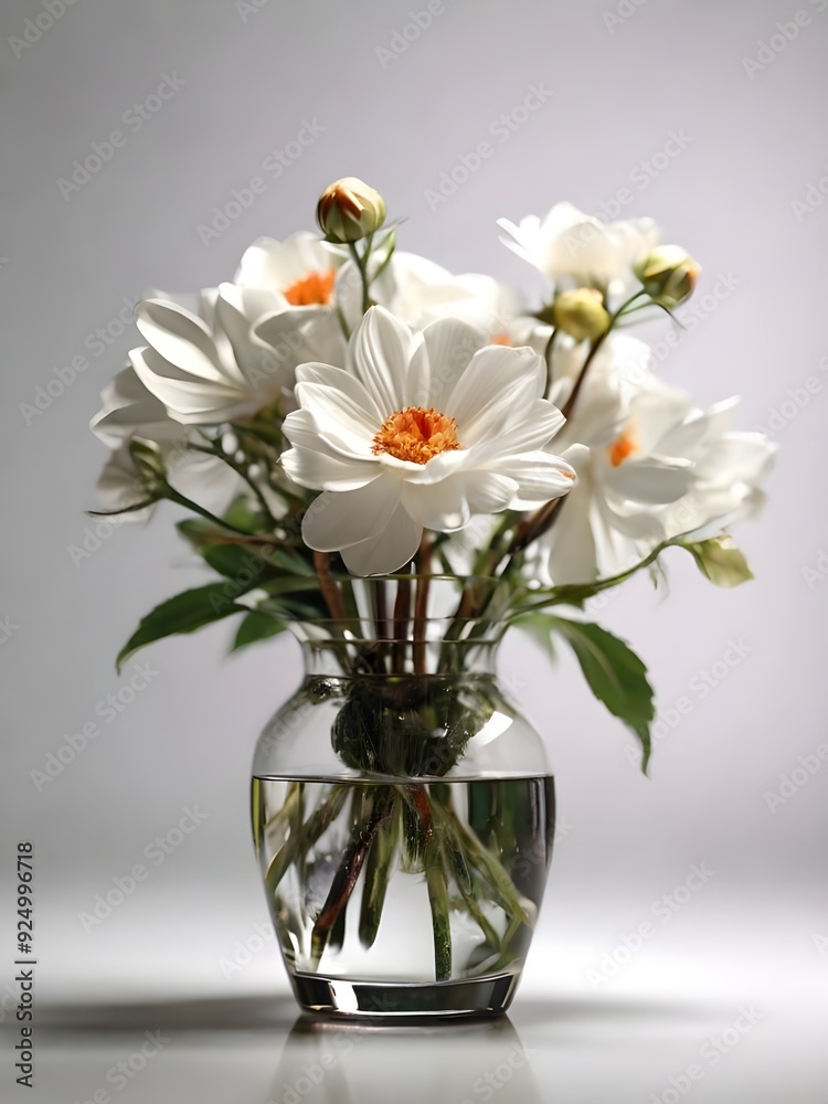 photo beautiful flowers in a vase Generative AI photo beautiful flowers in a vase Generative AI