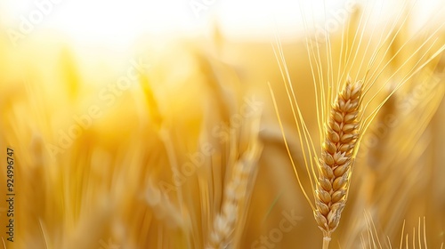 Vibrant Wheat Kernel Photography with Distinctive Coloration and Blurry Background