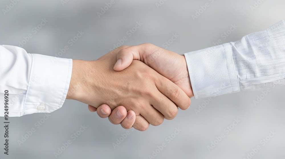 Handshake between Two Individuals with Symbolic Gesture and Ambiguous Background Handshake between Two Individuals with Symbolic Gesture and Ambiguous Background