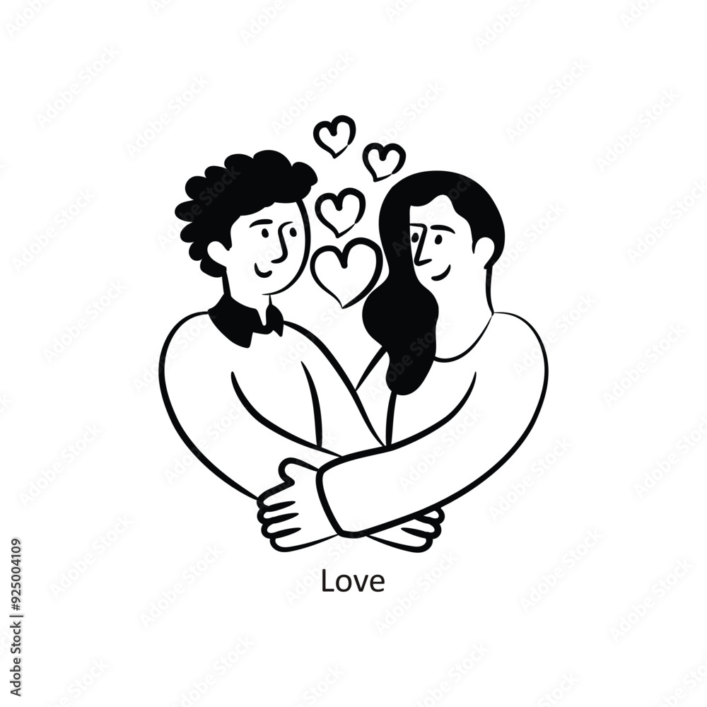 Love vector outlineStyle Design Vector Stock illustration. Love vector outlineStyle Design Vector Stock illustration.