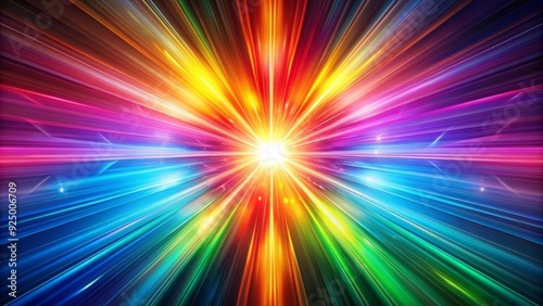 Vibrant aura spectrum with prismatic colors and subtle chromatic aberration