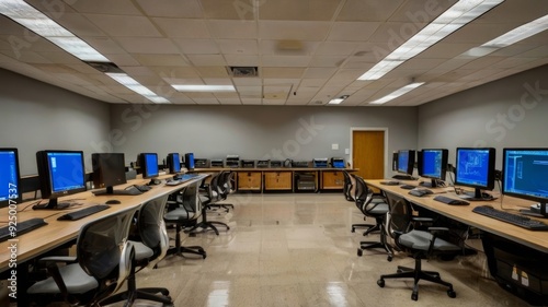 modern and equipped computer lab