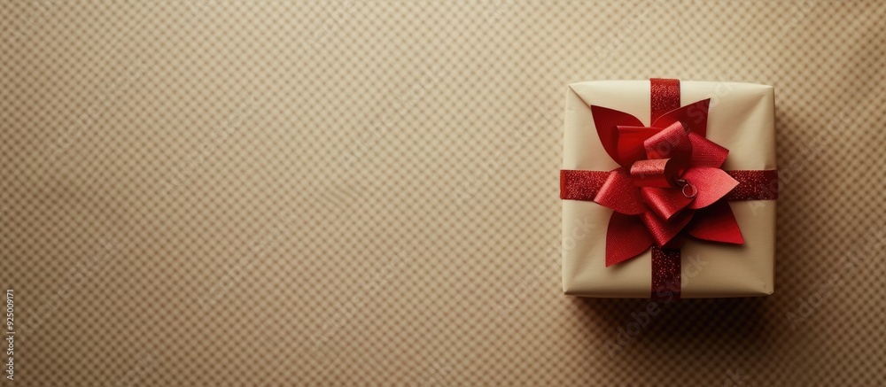 Wrapping paper background with a gift box allowing for text in the copy space image Wrapping paper background with a gift box allowing for text in the copy space image
