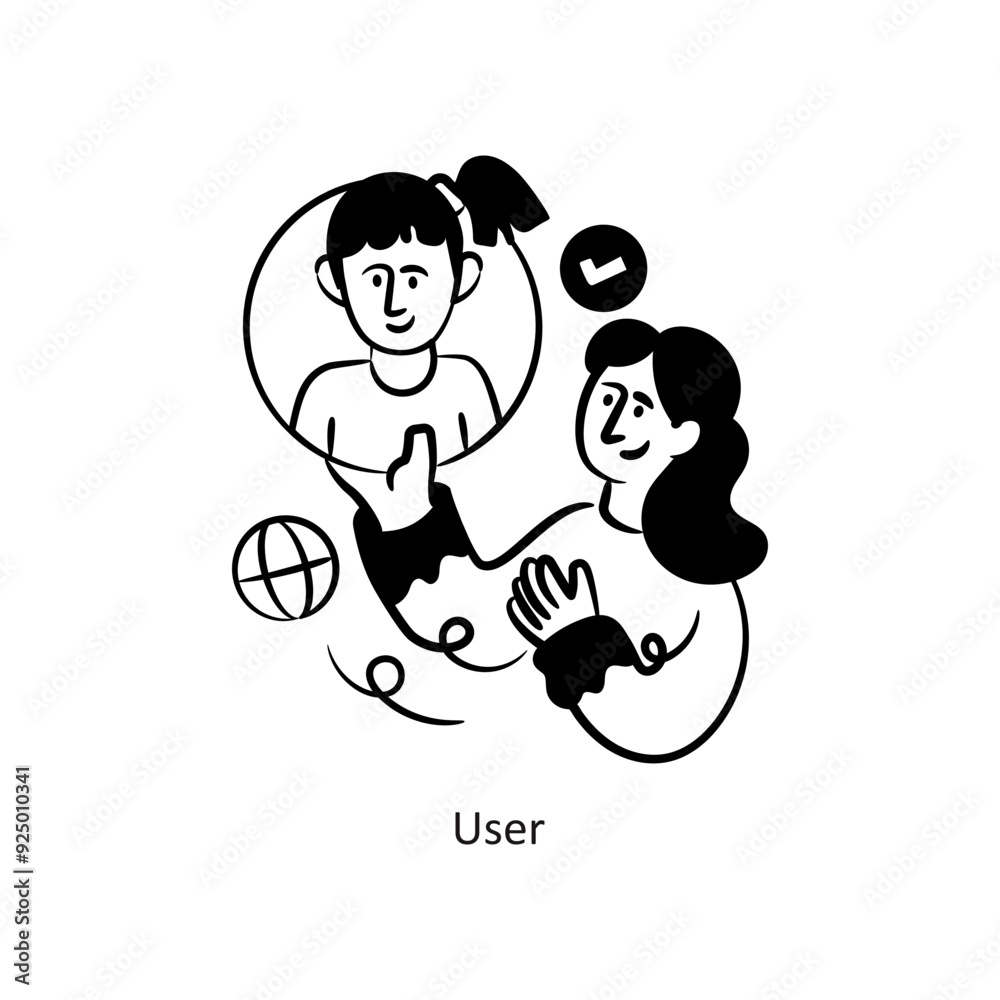 User vector outlineStyle Design Vector Stock illustration. User vector outlineStyle Design Vector Stock illustration.