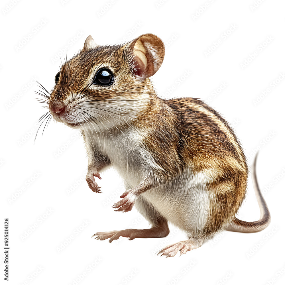 Portrait of a Kangaroo Rat on Plain White Background Transparent PNG Portrait of a Kangaroo Rat on Plain White Background Transparent PNG