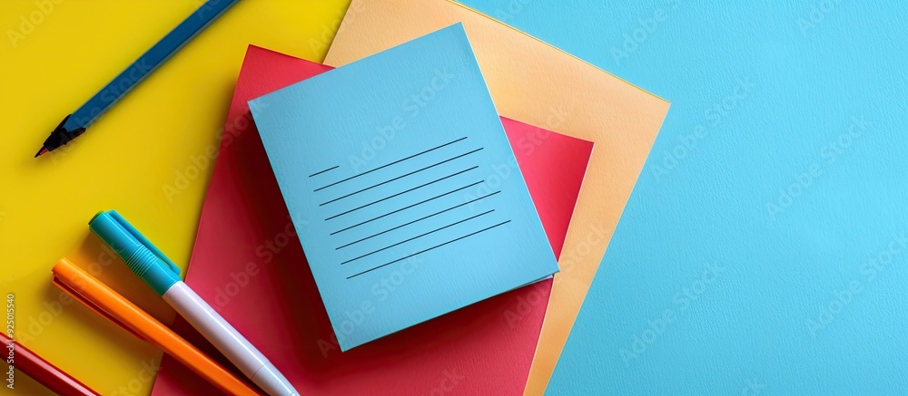Motivational quote on colorful paper with copy space image Motivational quote on colorful paper with copy space image
