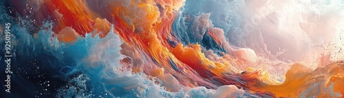 Wallpaper Mural Artist collaborating with a generative AI tool to create abstract digital art, showcasing the synergy between human creativity and AI technology Torontodigital.ca