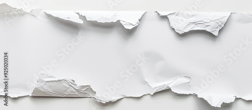 Ripped paper with copy space image on a white background.