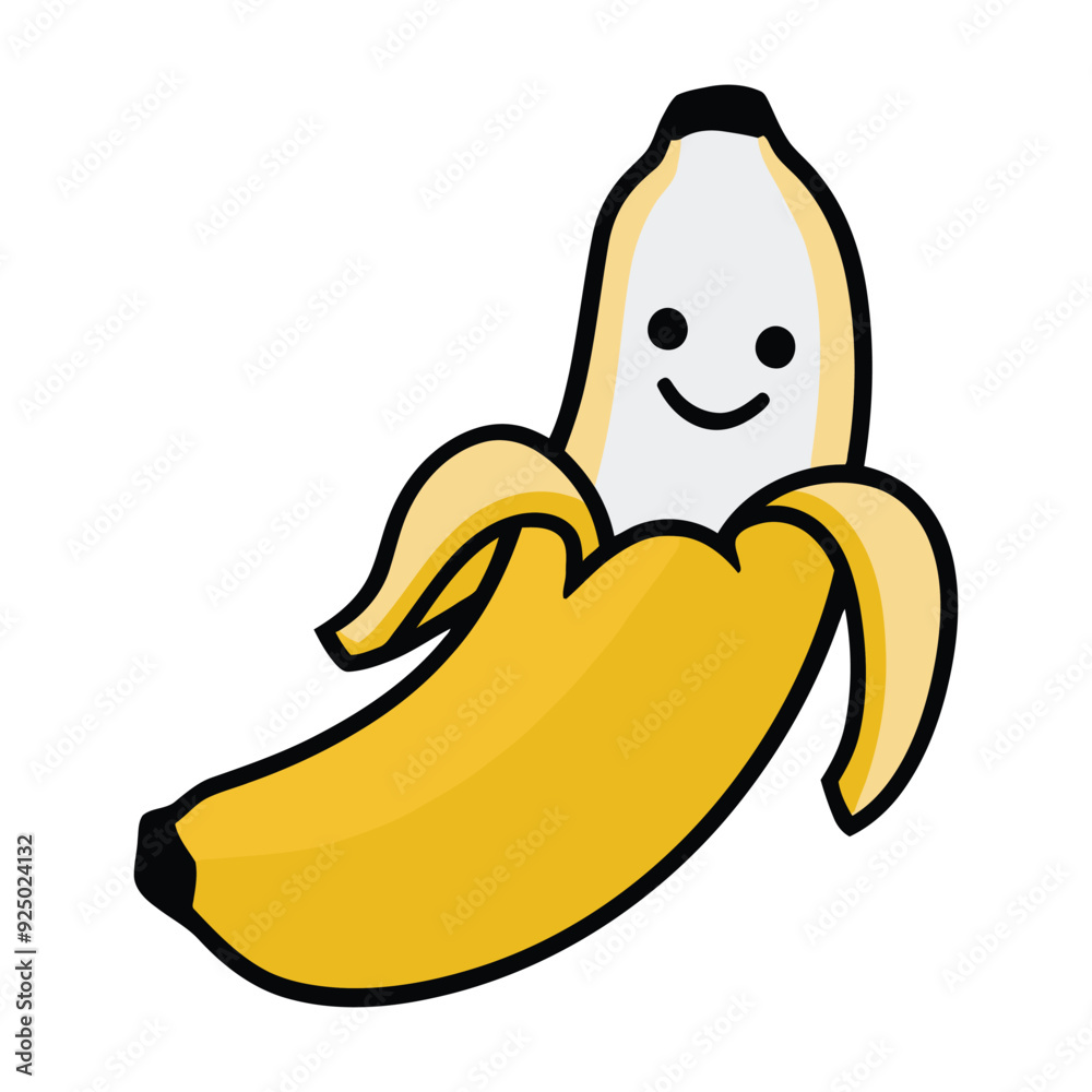 A flat vector illustration of banana fruit isolated on white background
A flat vector illustration of banana fruit isolated on white background