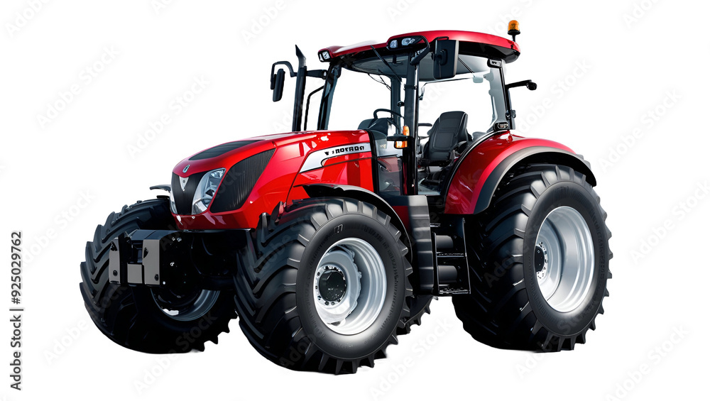 red tractor isolated on transparent background red tractor isolated on transparent background