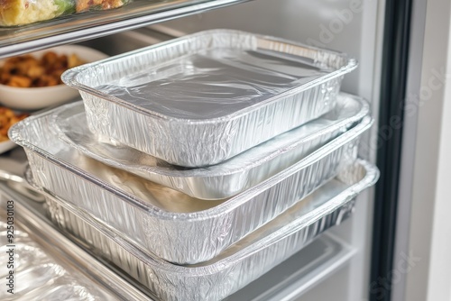 Efficient Food Storage Using Aluminum Container Trays photo