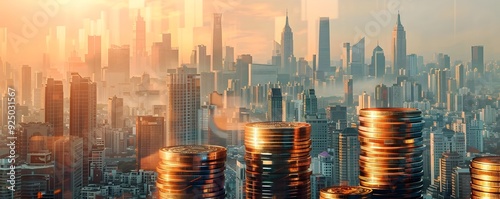 Futuristic City Skyline Gro...