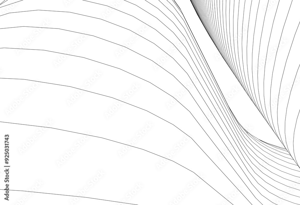 Architectural background 3d illustration