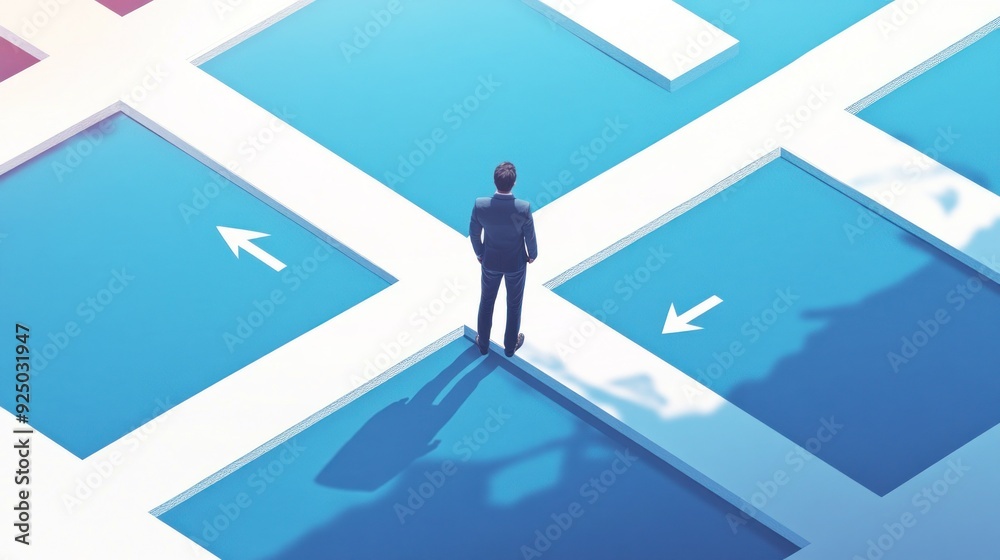 Man at a Crossroads: Decision and Direction Man at a Crossroads: Decision and Direction