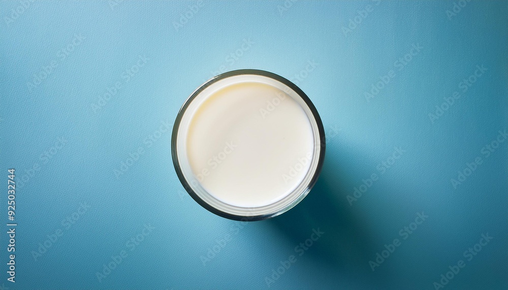 Top view of milk glass Top view of milk glass