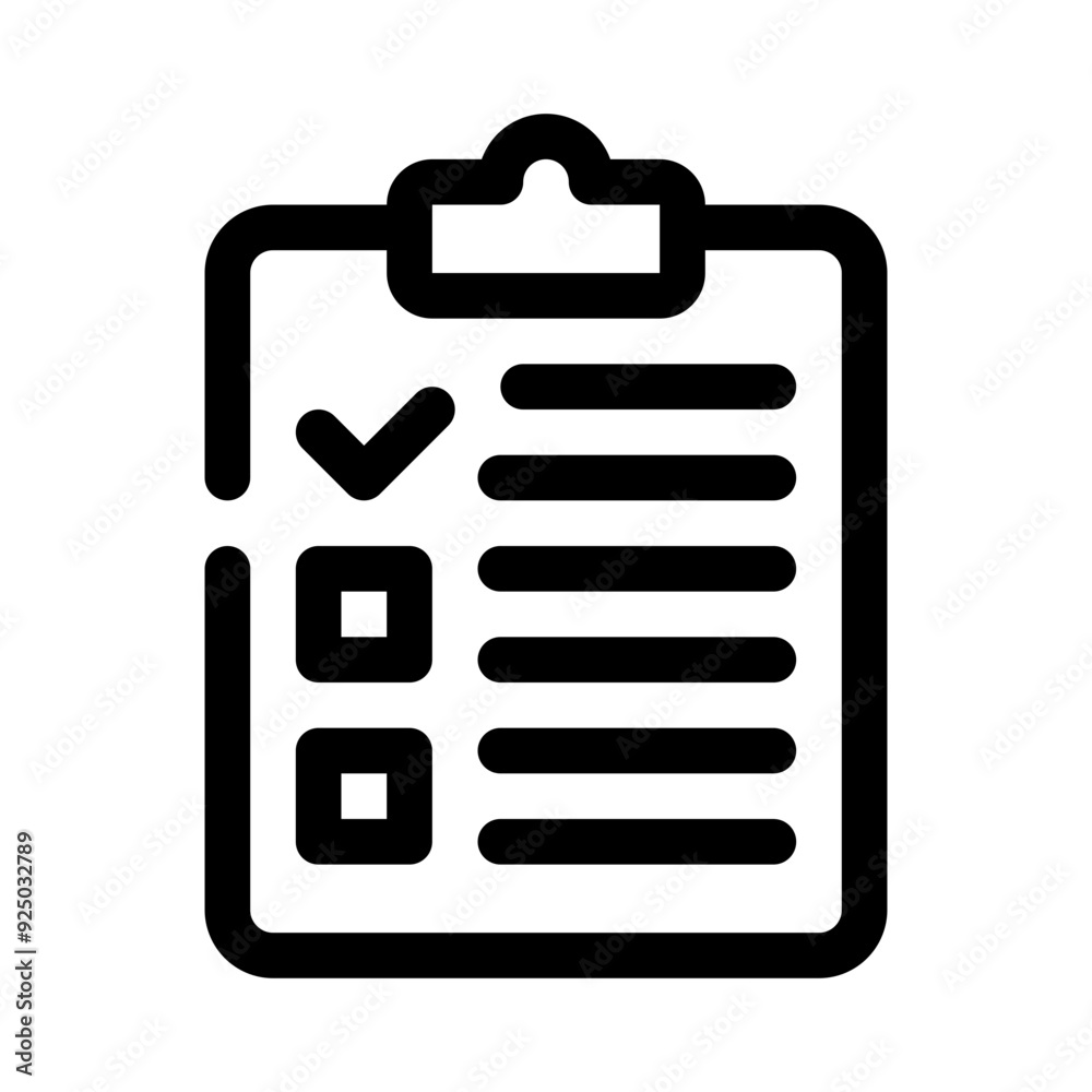 Clipboard line icon