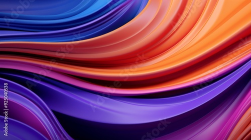 A mesmerizing abstract image featuring a blend of purple and orange swirls, creating a captivating visual display, representing fluid motion and artistic harmony.