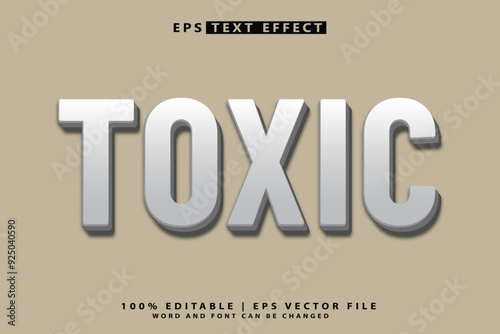 toxic 3d editable text effect