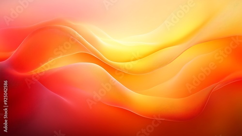  Smooth vibrant orange gradient background with a seamless abstract design and warm, glowing colors 