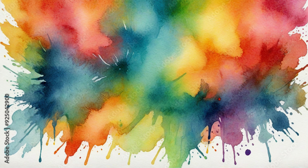 Fototapeta premium abstract watercolor background with watercolor splashes