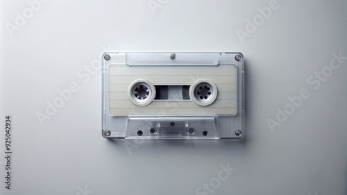 music tape cassette with a straight design , vintage, retro, music, audio, tape, cassette, analog,clear, 80s