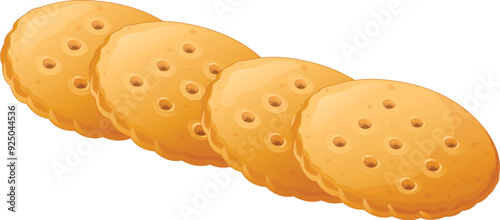 Crunchy Biscuits Illustration