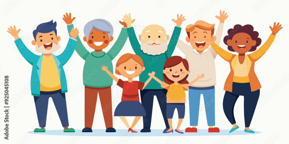 Happy people rejoice and show positive gestures on a white background. Concept of happiness and youth
Happy people rejoice and show positive gestures on a white background. Concept of happiness and youth
