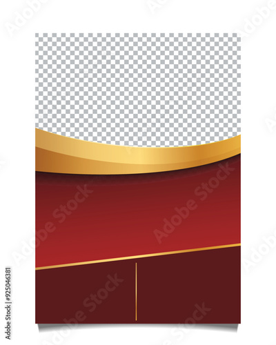 Luxury business brochure template. Vector illustration
