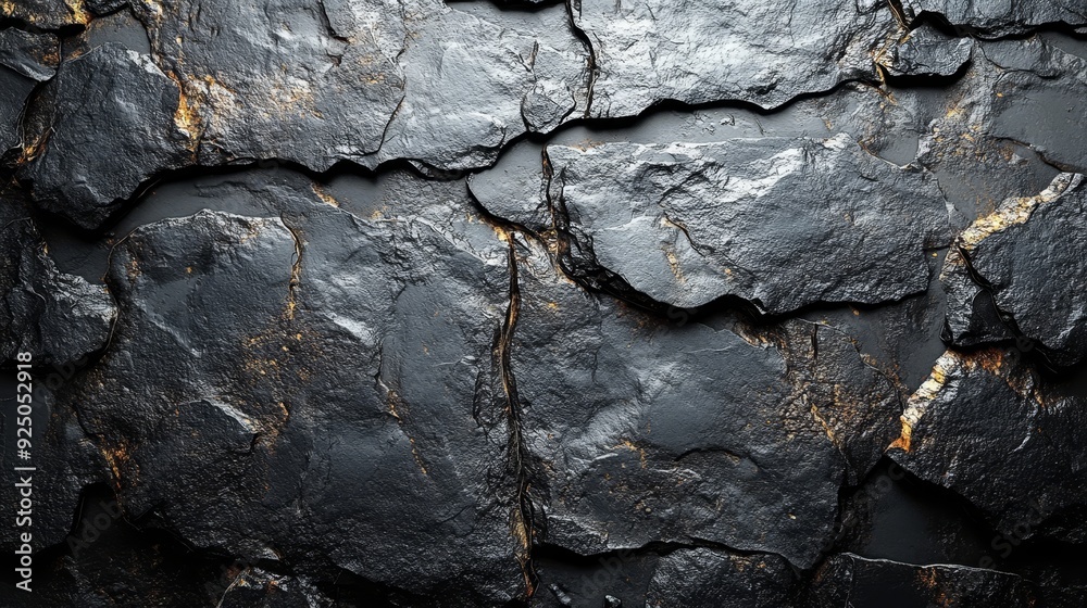 A black and grey rock wall with a lot of cracks and holes A black and grey rock wall with a lot of cracks and holes