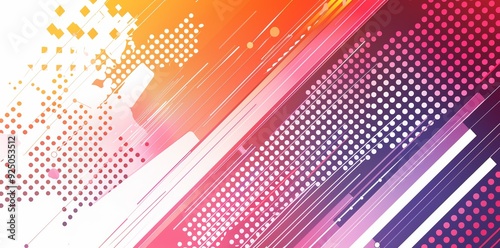 Wallpaper Mural Abstract colorful background with geometrical shapes. Futuristic, empty banner wallpaper pattern. Creative technology background concept. Torontodigital.ca