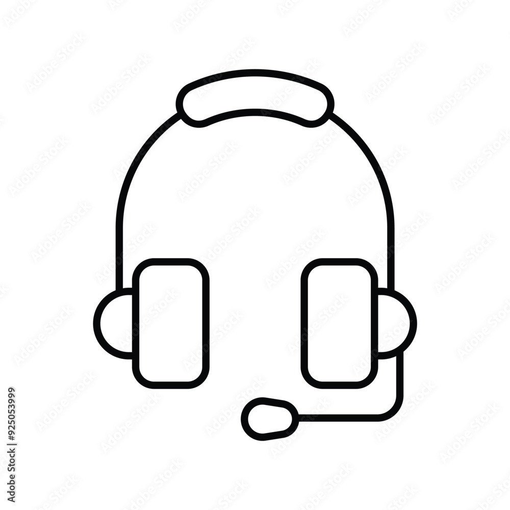 music player line icon with white background vector stock illustration music player line icon with white background vector stock illustration