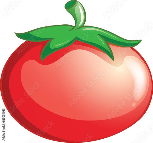 Whole Tomato Illustration